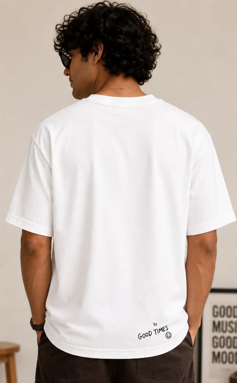 Round Neck Oversized Tee