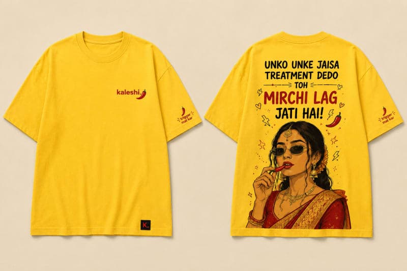 Mirchi Lag Jati Hai 🌶️ | Oversized Tee