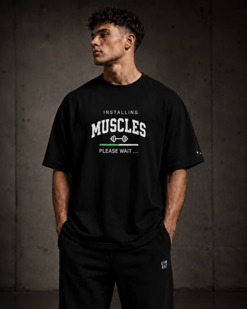 Installing Muscles Oversized Tee