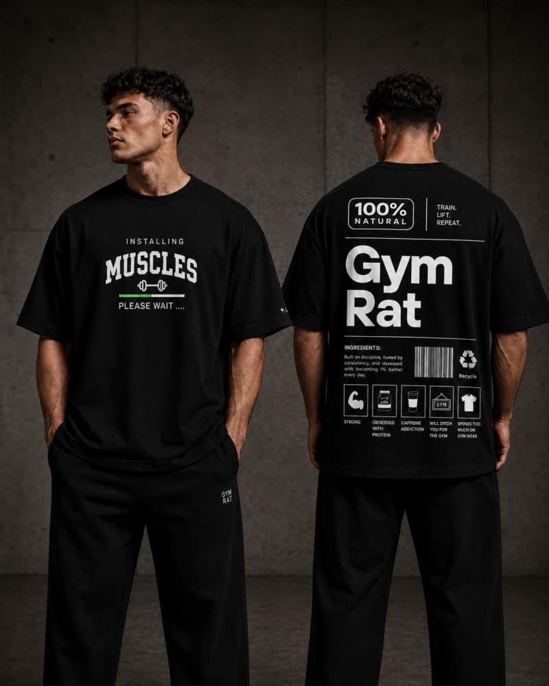 Installing Muscles Oversized Tee